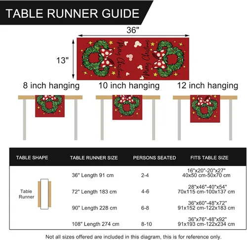 Vista 2 de Seliem Corona Navideña con Guirnalda de Mesa, Arco de Puntitos Rojos de Navidad, Decoración de Mesa de Cocina y Comedor, Decoración Navideña