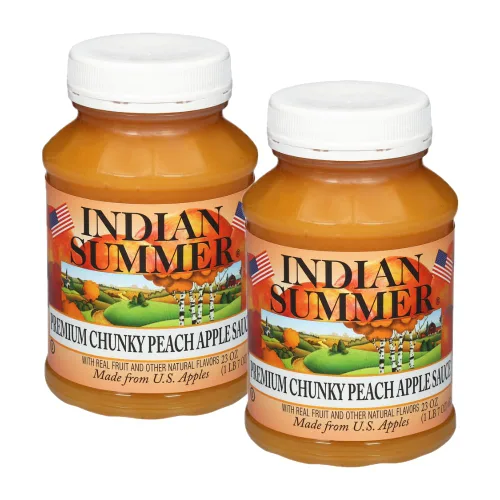 Vista 14 de Indian Summer Puré de manzana en trozos premium hecho con manzanas estadounidenses por cultivadores estadounidenses