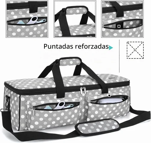 Vista 4 de LUXJA Bolsa de transporte compatible con Cricut Explore Air y Maker, puntos