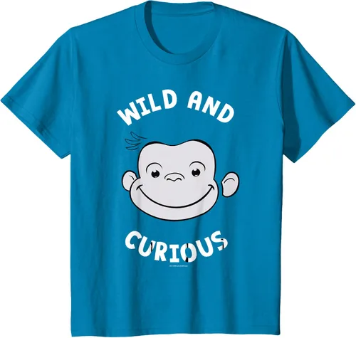 Vista 55 de Curious George Camiseta Big Face Wild and Curious Negro