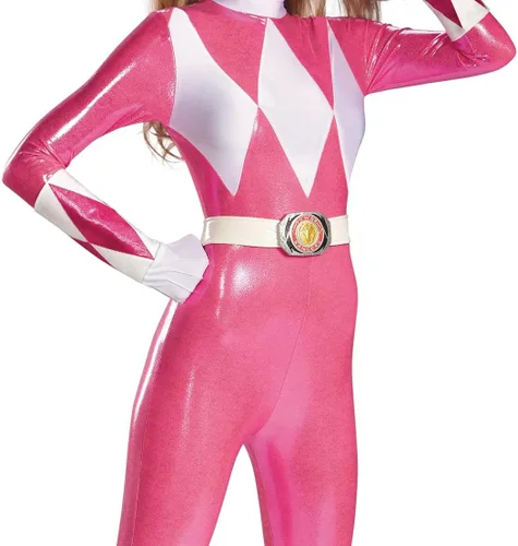 Vista 3 de Disguise Disfraces Mighty Morphin Power Rangers Pink Ranger Sassy - Disfraz para mujer