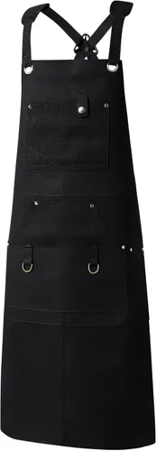 Vista 2 de Delantal funcional de múltiples bolsillos retardante e impermeable para carpintería al aire libre, electricista, parrilla, cocina, unisex