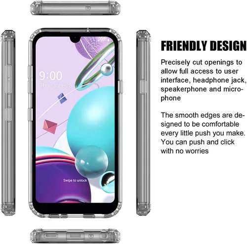 Vista 5 de Funda transparente para LG Aristo 5 / Aristo 5+ / Fortune 3 / Risio 4 / Phoenix 5 / K8X / K31 / Tribute Monarch (5.7 pulgadas, 2020) [Elefante]