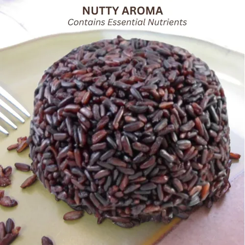 Vista 5 de Arroz orgánico de Riceberry – Arroz de jazmín negro tailandés morado – Frescura de primera calidad – Cosecha pequeña directamente de nuestra granja