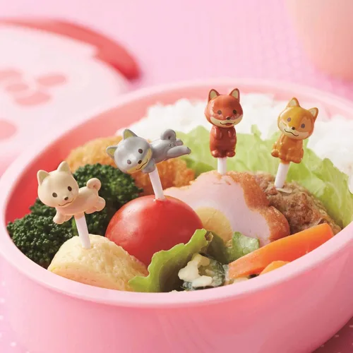 Vista 2 de Torune Púas de comida Bento Accesorios para el almuerzo Perros 4pcs P-3460