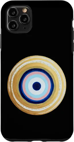 Vista 13 de Carcasa para iPhone 17 con protección contra maldiciones amarillas y negras, color rosa