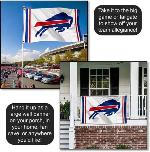 Vista 4 de Bandera blanca de los Buffalo Bills