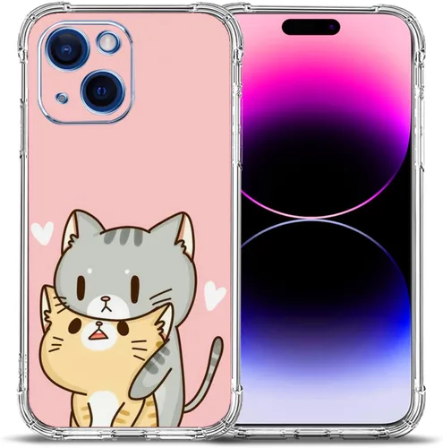 Vista 7 de Funda para iPhone 15 Plus, hermosa protección contra caídas de flores rosas, a prueba de golpes, funda protectora de cuerpo completo resistente a