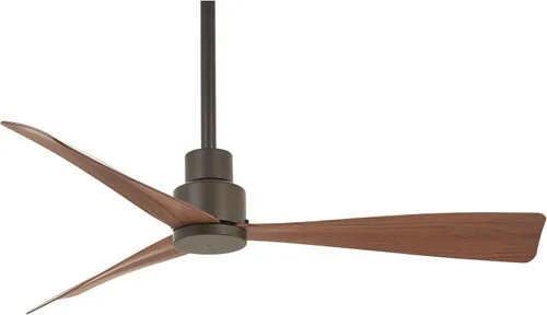 Vista 13 de Minka-Aire F786-BNW Ventilador de techo simple de 44 pulgadas para exteriores de 3 aspas con motor de CC en acabado húmedo de níquel cepillado