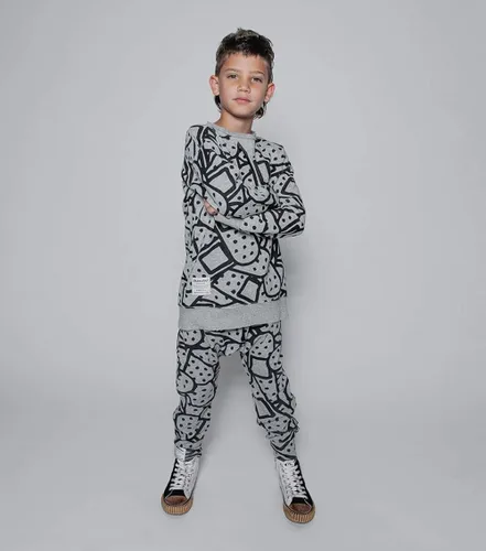 Vista 6 de NUNUNU Pantalones holgados ligeros, pantalones deportivos para niños y bebés, unisex para niños y niñas, 100% algodón, 0-14 años