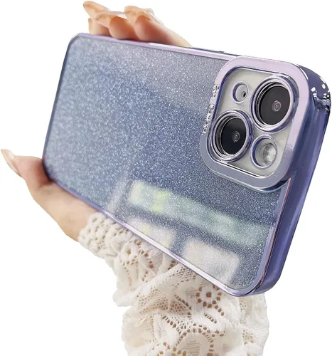 Vista 28 de Funda compatible con iPhone 11 Pro con purpurina, de lujo, linda, flexible, cubierta chapada, protección de cámara, a prueba de golpes, funda