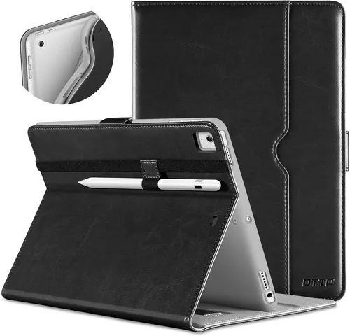 Vista 19 de DTTO para iPad de 9.7 pulgadas 5ª/6ª generación 2018/2017, funda con soporte para Apple Pencil, funda de cuero premium tipo folio con soporte