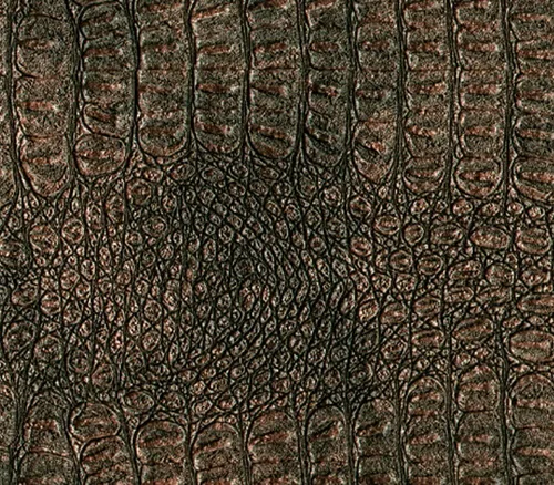 Vista 15 de Tela de Vinilo Imitación Cuero de Cocodrilo 54" de Ancho Vendido por Yarda (Bronce)