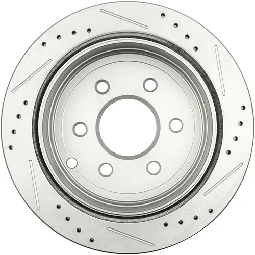 Vista 2 de ECCPP - Juego de 2 rotores de freno, 2 rotores de freno traseros y 4 pastillas de freno de disco de cerámica para Nissan Frontier 2005-2016, 2005