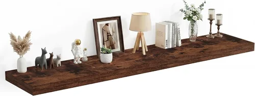 Vista 43 de Heimlove Estantes Flotantes de 12 Pulgadas de Profundidad, Estante de Pared de 12 x 12 Pulgadas de Largo, Estante de Exhibición y Almacenamiento