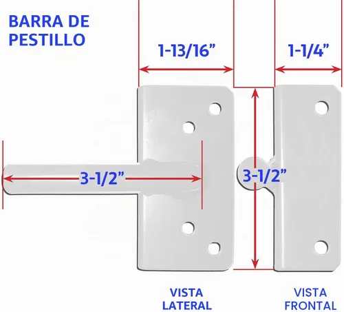 Vista 7 de Kit de herrajes para valla de vinilo de cierre automático, color blanco, puerta individual con 2 bisagras y pestillo