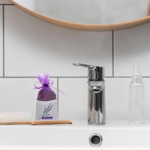 Vista 4 de 30 bolsas vacías de lavanda para cajones, armarios, bolsas pequeñas de gasa con estampado de flores, fragancia de 6 x 2.8 pulgadas para organización