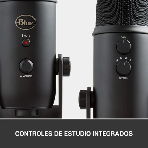 Vista 5 de Blue Microphones Blue Yeticaster - Paquete de transmisión profesional con micrófono USB Yeti, soporte de choque Radius III y brazo de brazo