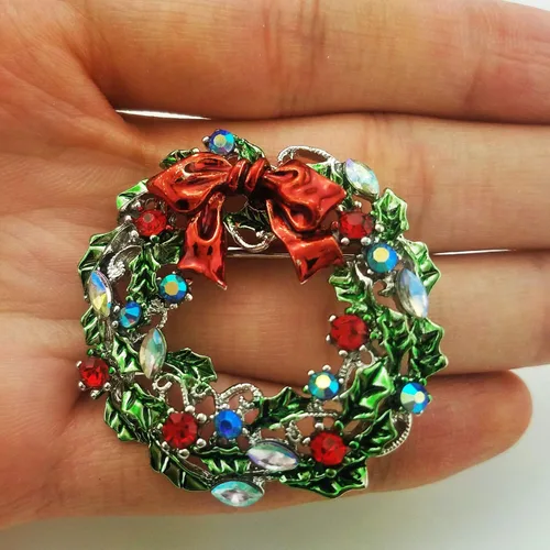Vista 4 de XGALA Broche vintage de diamantes de imitación para mujeres y niñas