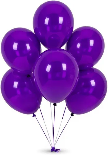 Vista 18 de Paquete de 50 globos de látex azules de 12 pulgadas para decoraciones de fiestas, globos gruesos de alta calidad para cumpleaños, baby shower