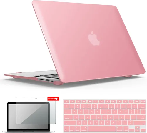 Vista 36 de iBenzer Carcasa rígida de plástico con superficie suave 3 en 1 y cubierta para teclado y protector de visualización para MacBook Air, Negro