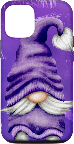 Vista 28 de Cute Gnome Graphic for Gardener and Spring and Summer Purple Case for iPhone 17