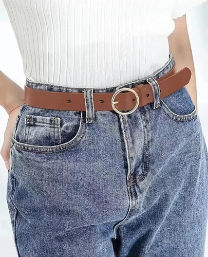 Vista 4 de Beautiful Nomad Cinturones para mujer occidental moda boho bordado PU cinturón de cuero para jeans vestido