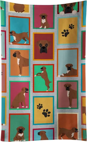 Vista 59 de Caroline's Treasures MLM1160KTWL - Lots of Red Siberian Husky - Toalla de cocina para invitados, toalla de baño decorativa para cara, té, paño