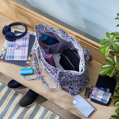 Vista 5 de Bolso tote Vera de algodón para mujer