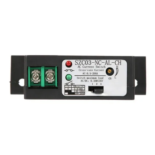 Vista 9 de Walfront Interruptor de corriente CA SZC03-NC-AL- Interruptor de detección de corriente ajustable para relé de zumbador de flash y CA de un solo