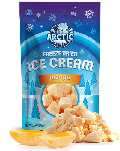 Vista 32 de Arctic Farms Trozos de Helado Liofilizado Empaquetados y en Caja - No se Derrite (1 libra, S'mores)