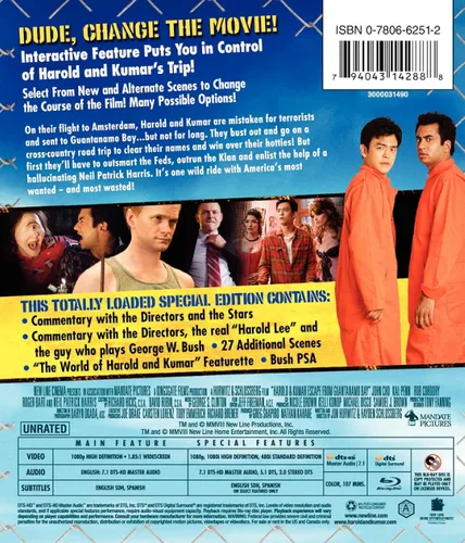 Vista 2 de Harold & Kumar Escape From Guantanamo Bay (Unrated Special Edition) Blu-ray
