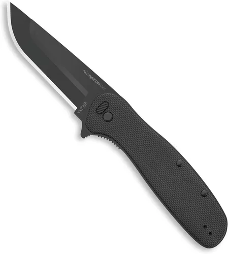 Vista 2 de OUTDOOR EDGE RAZOR VX2 Cuchillo de bolsillo plegable EDC de hoja reemplazable Hoja de acero inoxidable de 3 pulgadas, mango G10 negro, clip