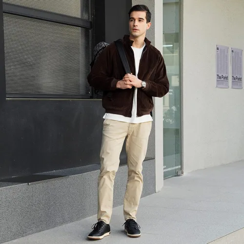 Vista 4 de Jousen Tenis informales a la moda para hombre
