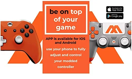 Vista 7 de Toxic Orange" Xbox One S Rapid Fire Controlador modular 40 modos para todos los principales juegos de tiro, Auto Aim, Quick Scope, Auto Run, Sniper