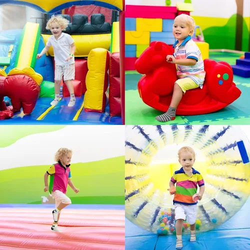Vista 2 de SkiBeaut Calcetines antideslizantes para niños y niñas de 1 a 7 años, 12 pares de calcetines para niños y niñas