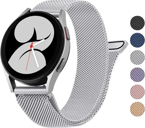 Vista 9 de Wanme Correa de repuesto para Samsung Galaxy Watch 4 de 1.575 in y 1.732 in, Galaxy Watch 4 Classic de 1.654 in y 1.811 in, para mujeres y hombres