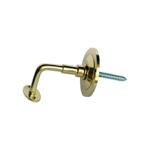 Vista 2 de Soporte para Barandilla EDM 85579 Dorado Latón pulido Espiga