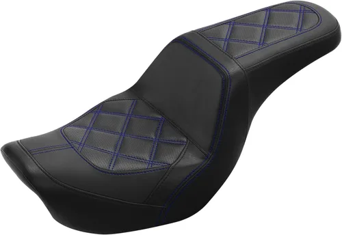 Vista 40 de C.C. RIDER Asiento para Conductor y Pasajero Asiento de Elevación Compatible con Harley Dyna Street Bob FXDB Low Rider FXDL/FXDLS Super Glide Custom