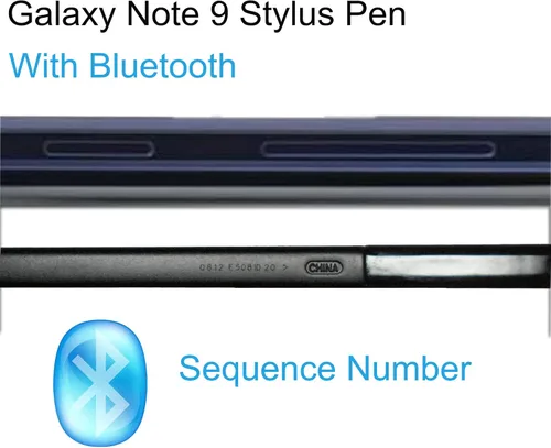 Vista 4 de Note 9 S Pen WithBluetooth - Bolígrafo de repuesto para Samsung Galaxy Note 9 Note 9 5G Stylus Pen S Pen (negro)