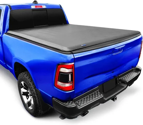 Vista 15 de Tyger Auto T1 Cubierta suave enrollable para caja de camioneta compatible con Dodge Ram 1500 2009-2018 y Classic 2019-2025, caja de 5 pies 7
