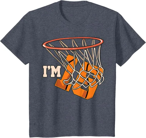 Vista 66 de Camiseta número 15 con temática de baloncesto para fiesta de cumpleaños, Negro, S