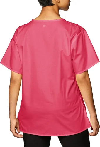 Vista 4 de Bata quirúrgica para mujer Wonderwink con 5 bolsillos y cuello en V