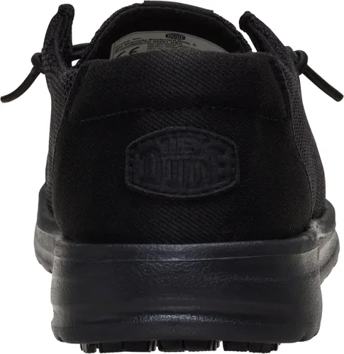 Vista 3 de HEYDUDE Mocasines Wendy Work CE Slip On para mujer Calzado de trabajo Negro