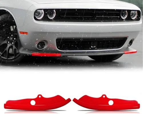 Vista 8 de Divisor Protector de Labio de Parachoques Delantero Cubierta Pieza de Repuesto para Dodge Challenger Scat Pack R/T GT SRT 2015-2023 No para Plus