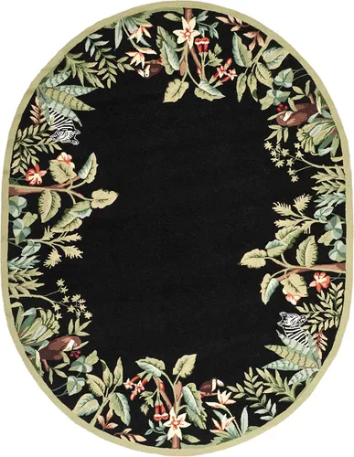 Vista 18 de SAFAVIEH Chelsea Collection - Alfombra decorativa de 1 pies 8 pulgadas x 2 pies 6 pulgadas, beige y verde, lana de campo francesa enganchada a mano