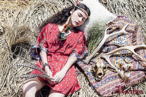 Vista 2 de Suoirblss Indian Romany Hippie Tocado Boho Chic Plumas Banda de pelo hecho a mano