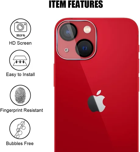 Vista 7 de Paquete de 3 protectores de pantalla de privacidad para iPhone 13 mini (5.4 pulgadas) Tempered Glass with Camera Lens Protector, Anti-Spy, Easy to