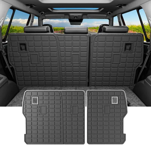 Vista 23 de powoq Alfombra de Carga Compatible con Jeep Grand Cherokee L 2021-2025 Alfombra de Maletero Overland Forro de Carga TPE Forro de Maletero