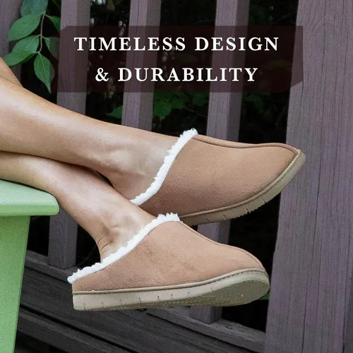 Vista 4 de isotoner Pantuflas Rory sin cordones para mujer